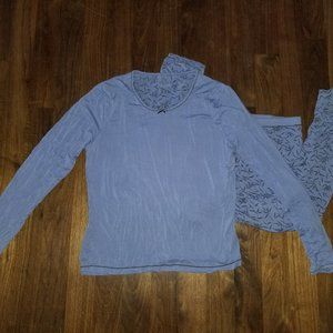 Cuddl Duds Shirt and Pants PJs/Long Underwear XL